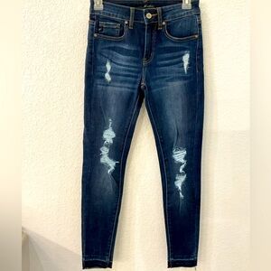 KanCan Blue Skinny Distressed Jeans
